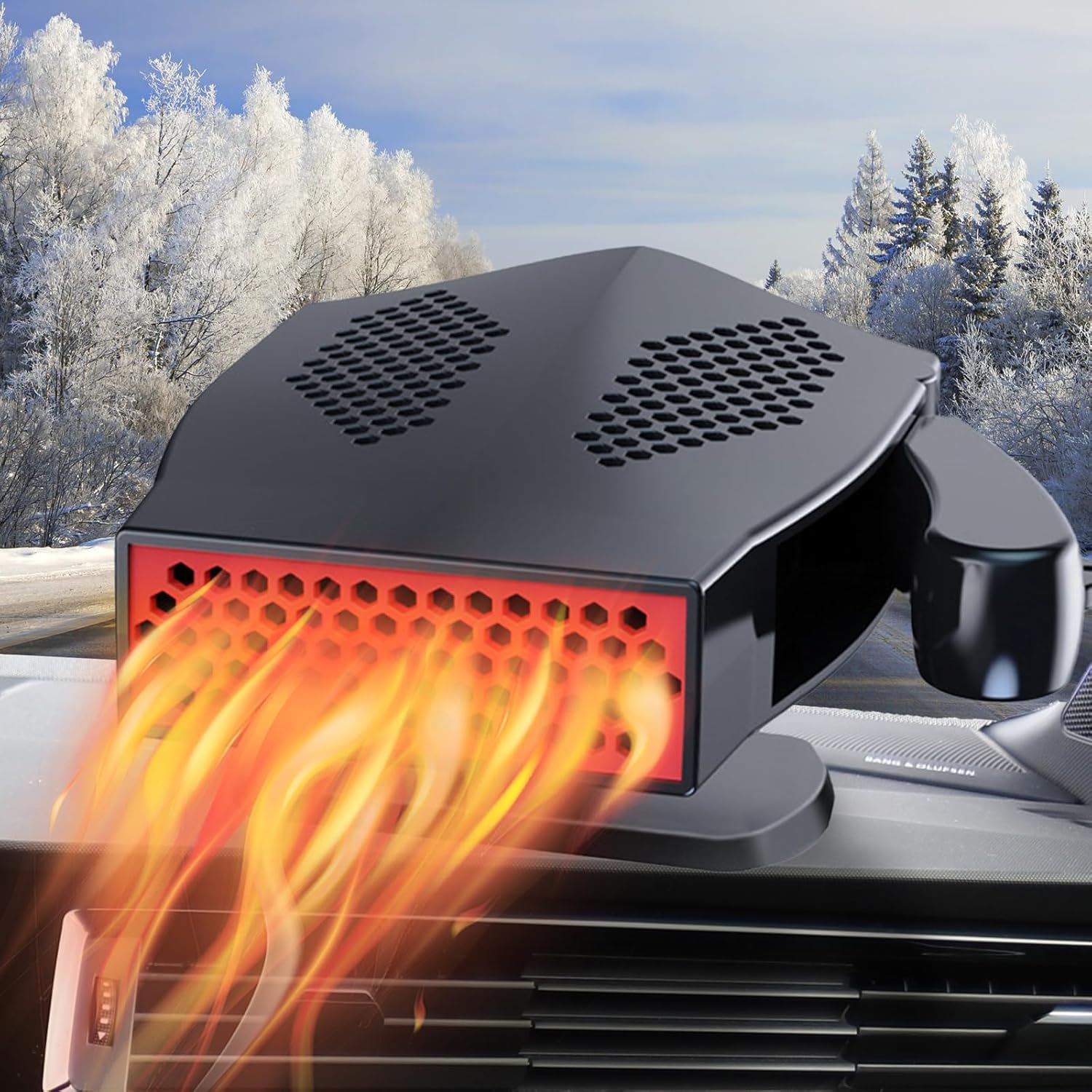 Qidoe 12V Portable Car Heater - Defrost & Defog Fast!