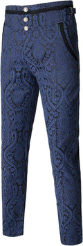 Mens Gothic Pants Steampunk Victorian Trousers - Slim Fit