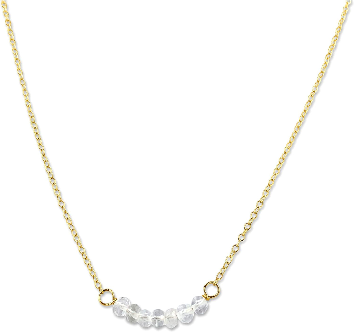 Personalized Birthstone Bar Necklace for Women and Girls Gifts