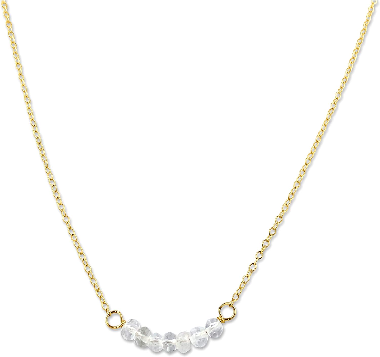 Personalized Birthstone Bar Necklace for Women and Girls Gifts
