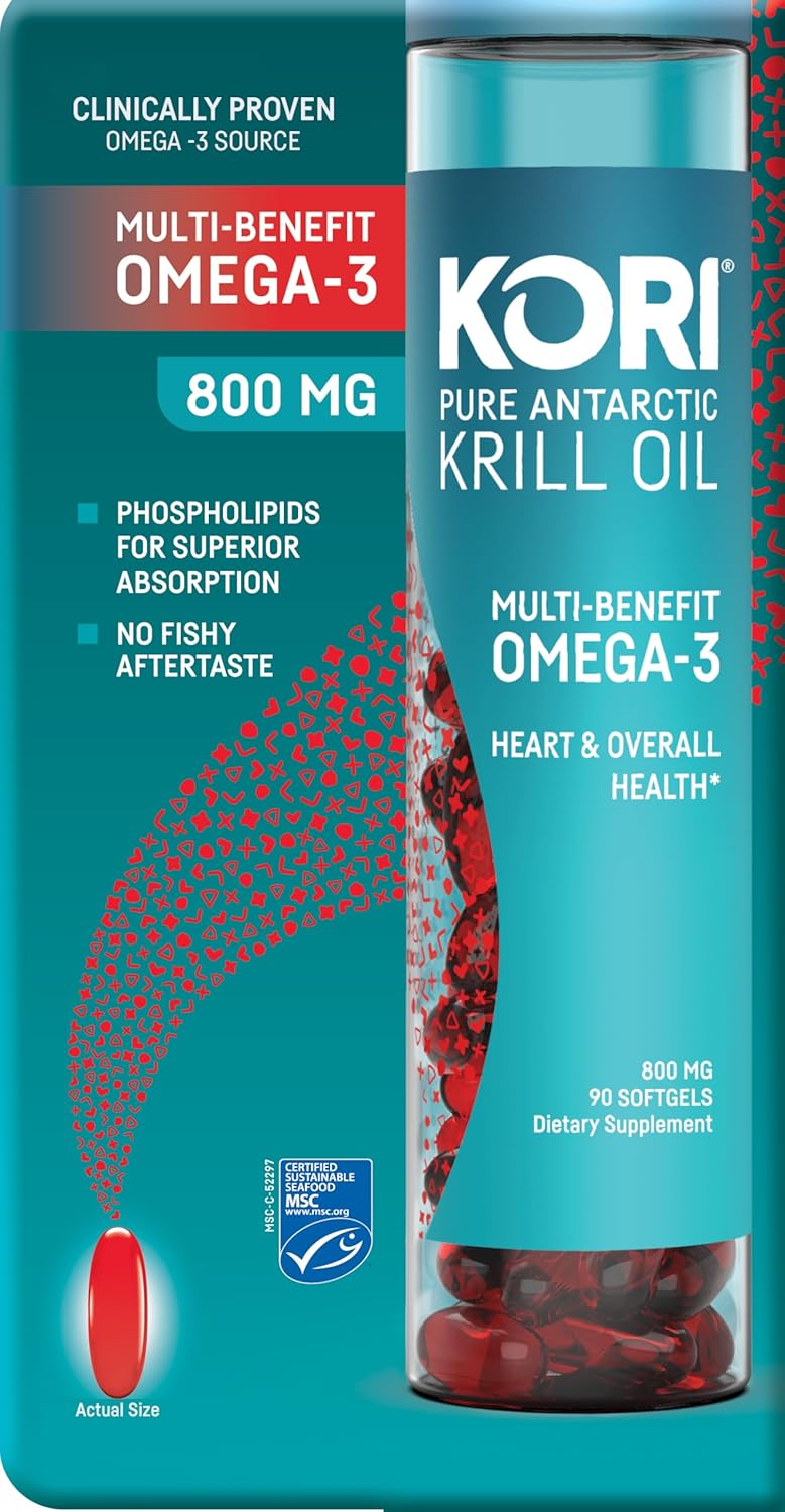 Kori Krill Oil Omega 3 Supplement for Superior Absorption