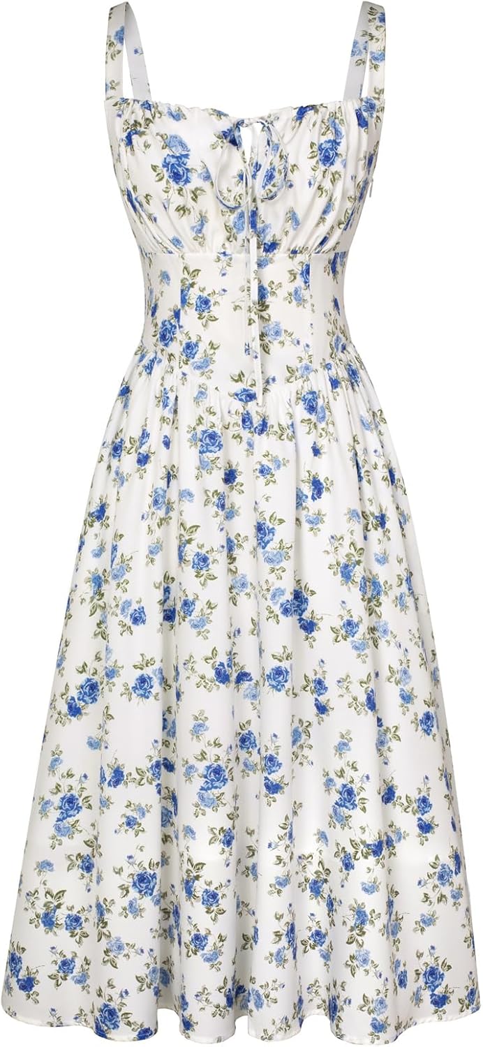 Floral Printed Corset Dress for Stylish Summer Outfits