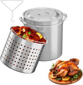 ROVSUN 36-Quart Stainless Steel Turkey Fryer & Seafood Boil Pot