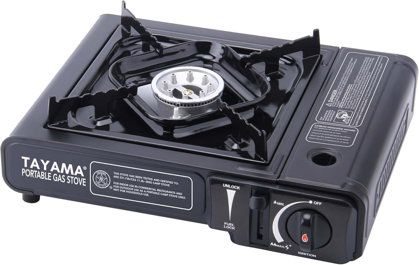 TAYAMA 8,000 BTU Portable Camping Stove - Fast Cooking Power!
