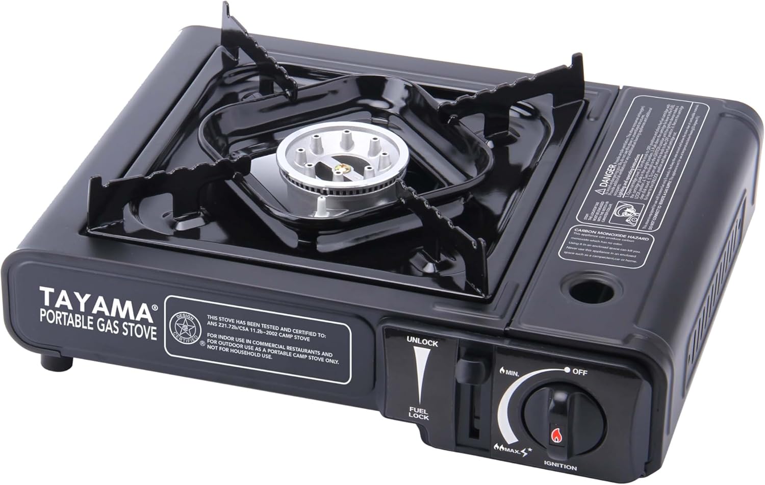 TAYAMA 8,000 BTU Portable Camping Stove - Fast Cooking Power!