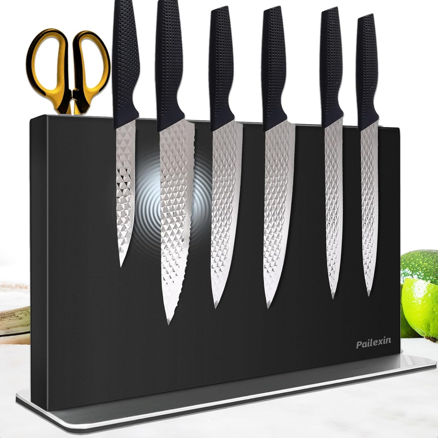 Magnetic Knife Block with Strong Magnets for Kitchen Storage