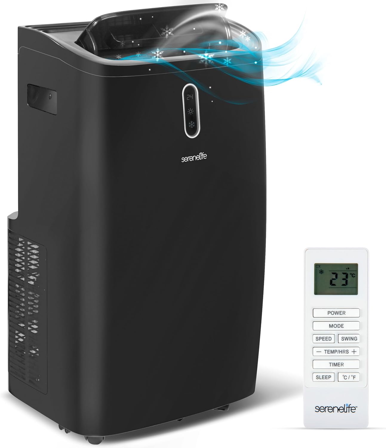 Portable 12000 BTU Air Conditioner with Dehumidifier & Fan Modes