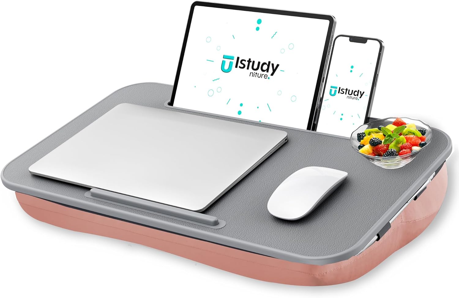 Istudyniture Portable Laptop Desk with Ergonomic Cushion Design