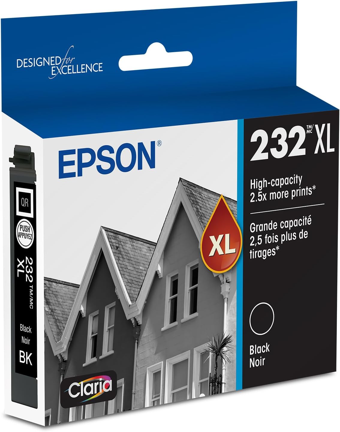 EPSON 232 Claria Ink High Capacity Black Cartridge for Quality Prints