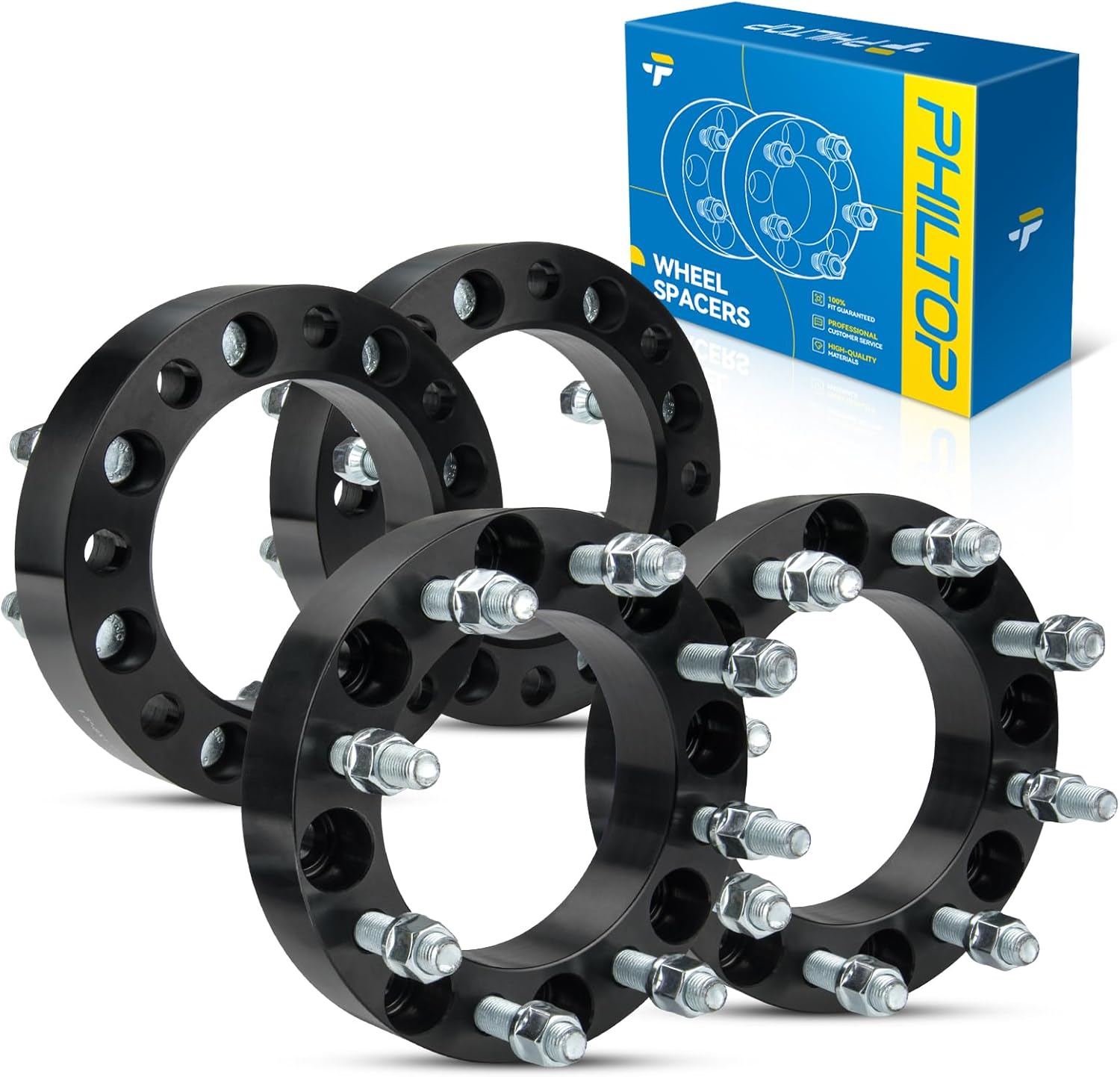 PHILTOP 8x170 to 8x6.5 Wheel Adapters for Super Duty Vehicles