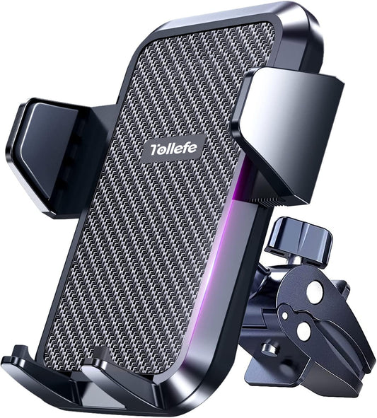 TOLLEFE Car Phone Holder - Hands-Free Mount for Thick Cases