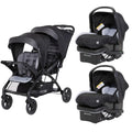 Double Stroller with 2 EZ-Lift Plus Infant Car Seats - Sit N' Stand