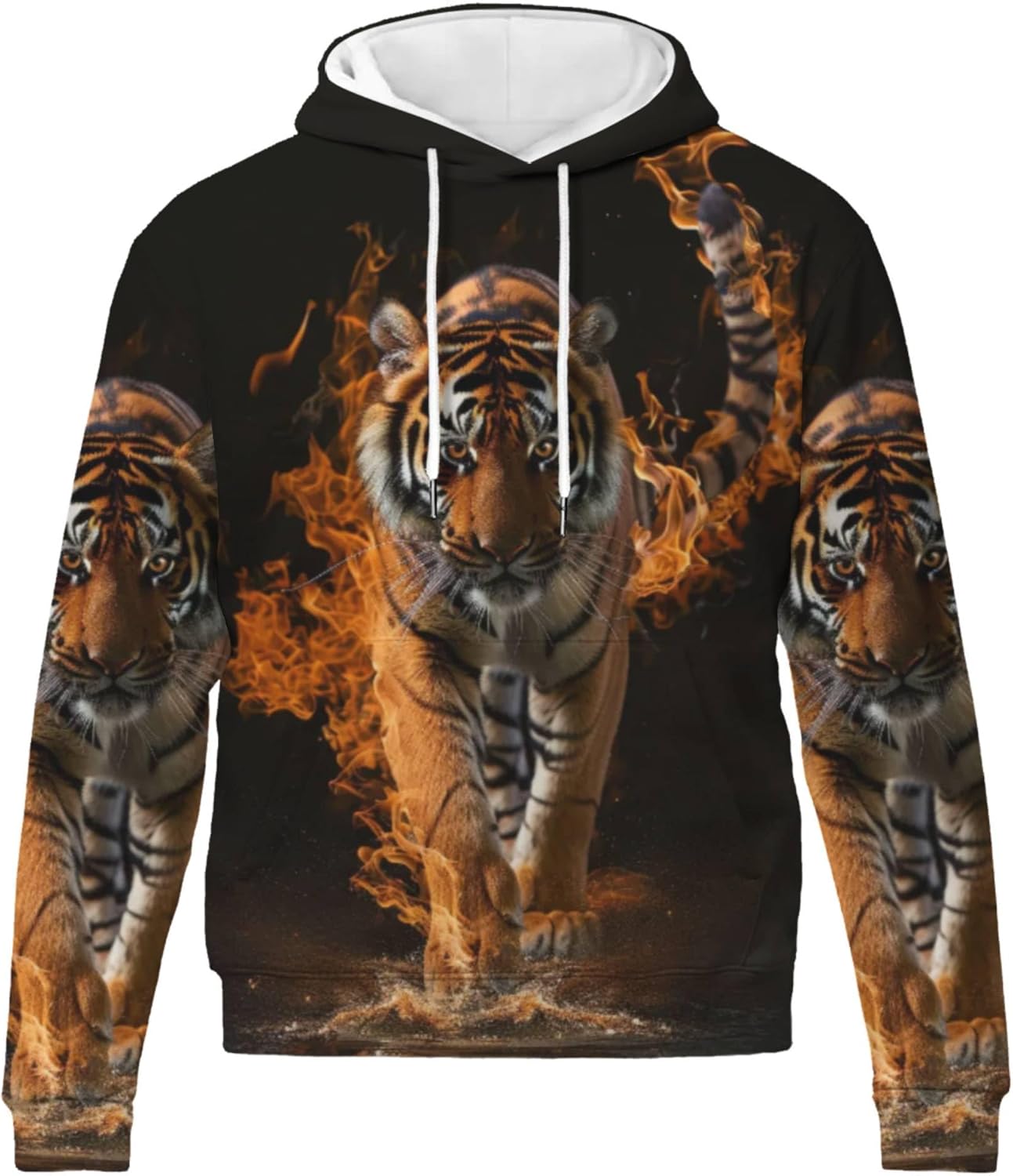 Kangaroo Pocket Graphic Hoodie by Zynestra