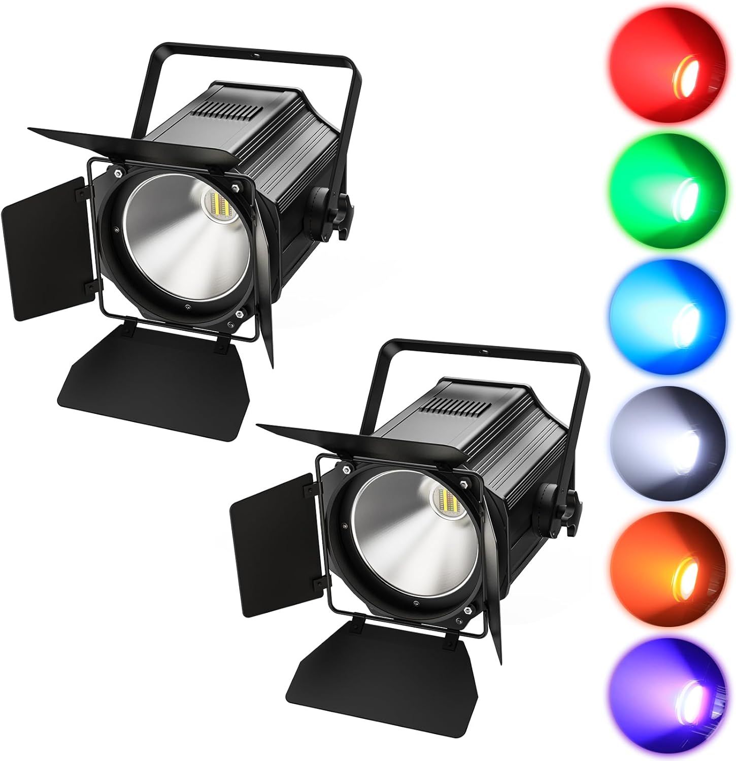 200W LED Par Can Light with Barn Doors for Events and Parties