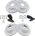 Front & Rear Ceramic Brake Pad and Rotor Kit for 07 Escalade Suburban