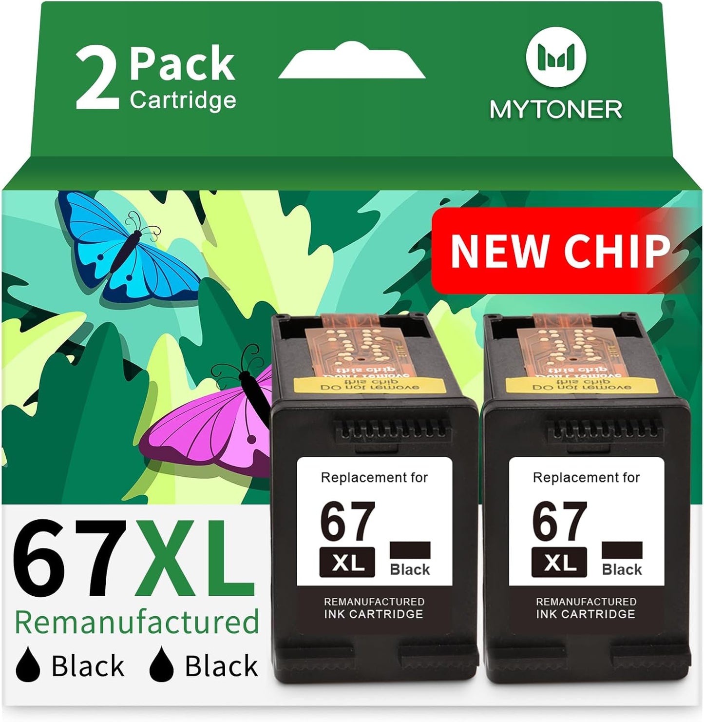 MYTONER Remanufactured Ink Cartridge 67XL for HP Printers
