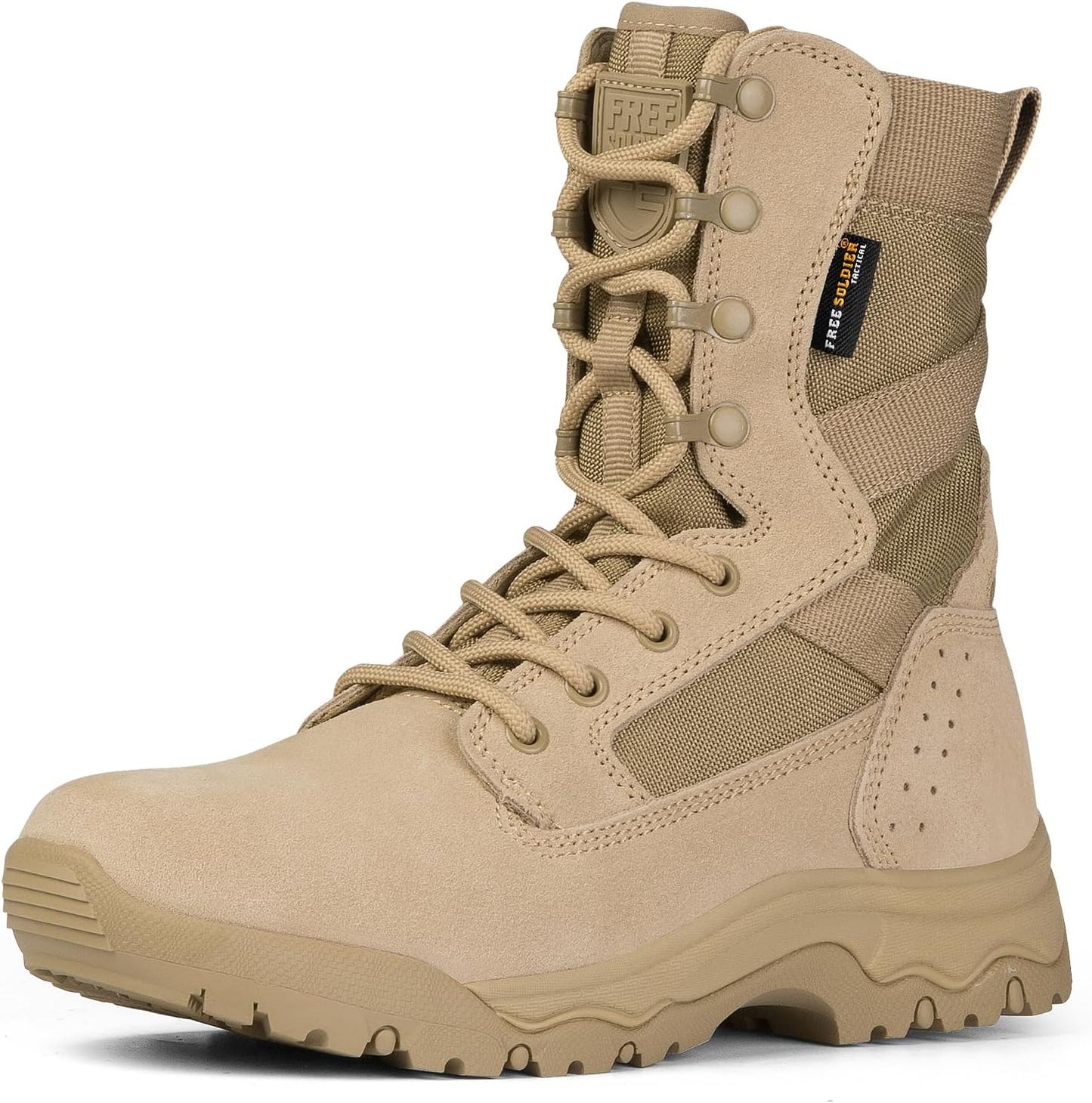 FREE SOLDIER Men's Tactical Boots: Lightweight Combat Footwear