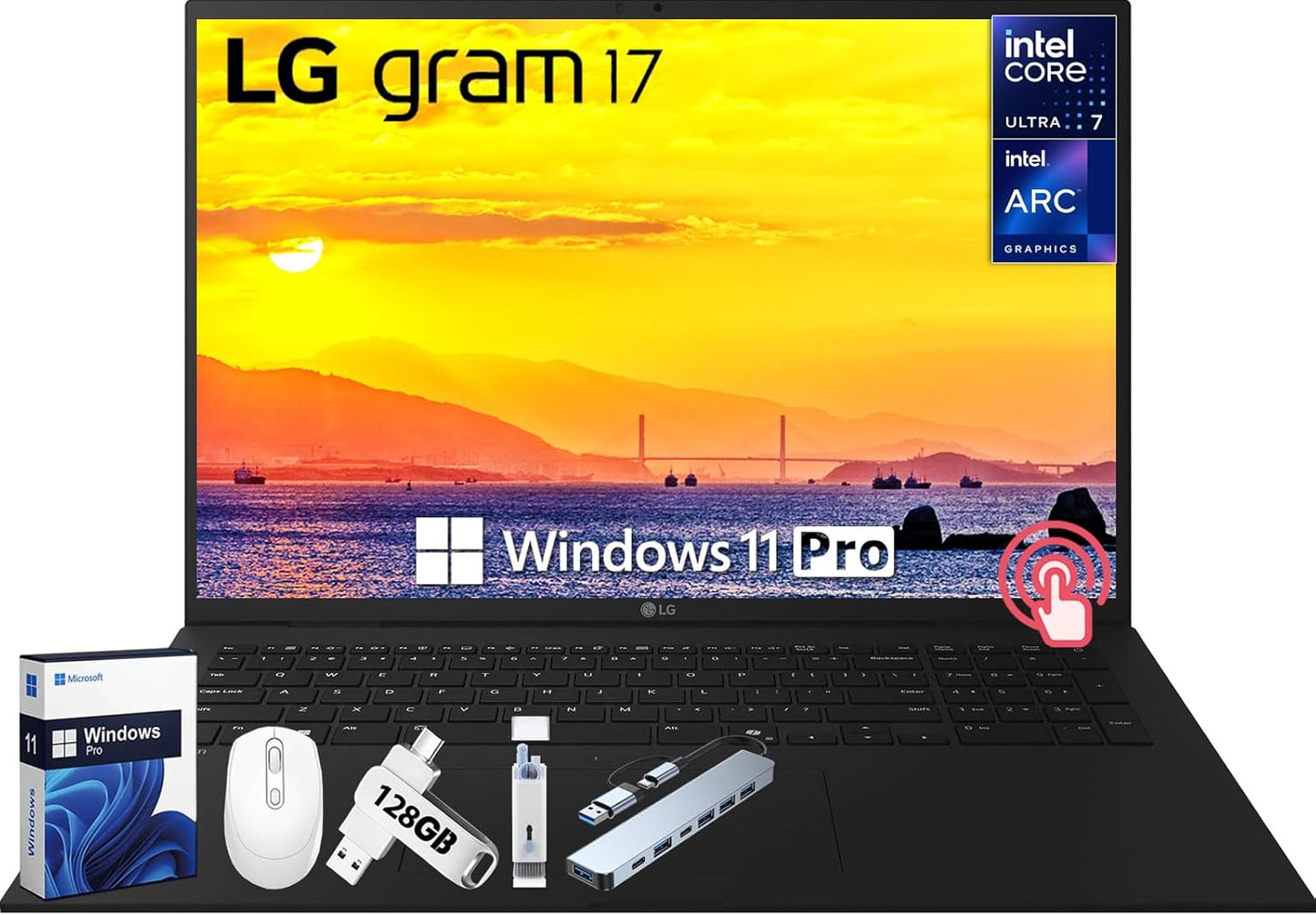 LG gram 17 Touchscreen Laptop with Intel Ultra 7 Processor