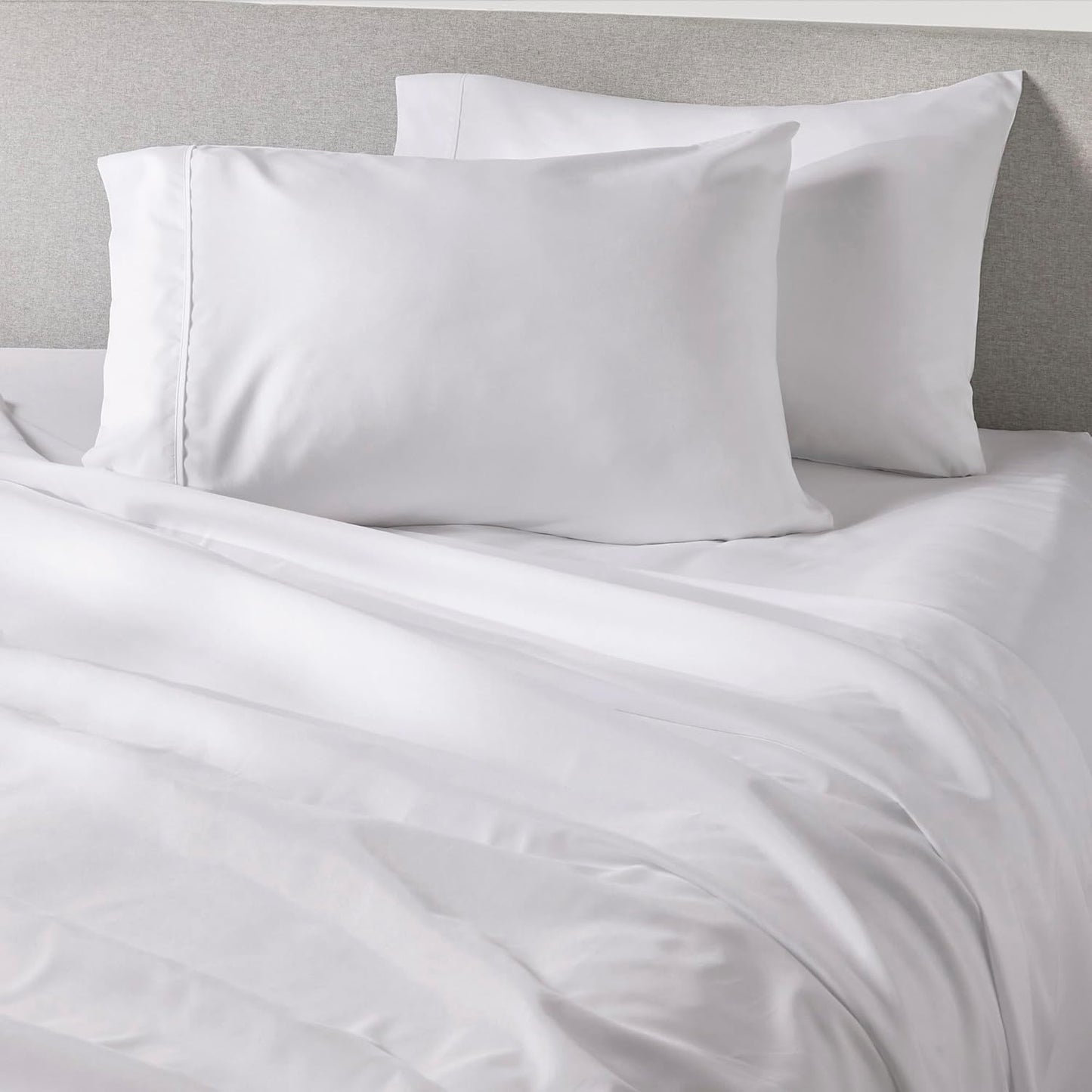 PeachSkinSheets Classic White Sheet Set for California King Beds