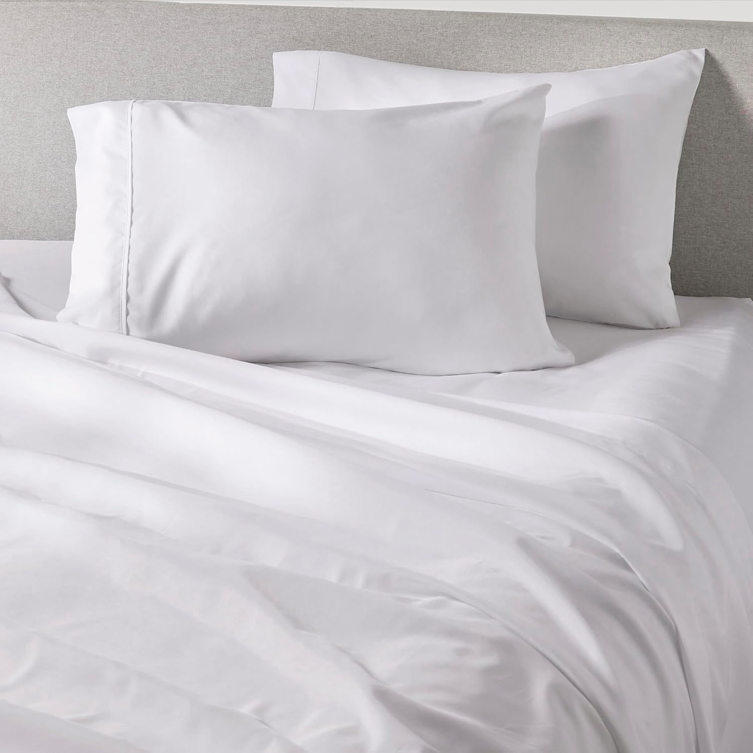 PeachSkinSheets Classic White Sheet Set for California King Beds