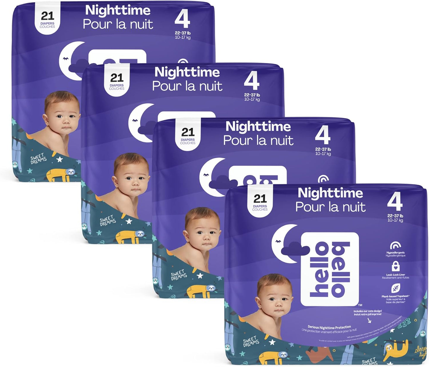 Hello Bello Overnight Eco-Friendly Diapers - Ultimate Nighttime Protection!