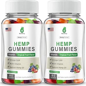 Hemp Gummies 100% Natural Organic Extra Strength High Potency