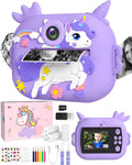Kids Instant Print Camera for Children - Creative 1080P 48MP Print