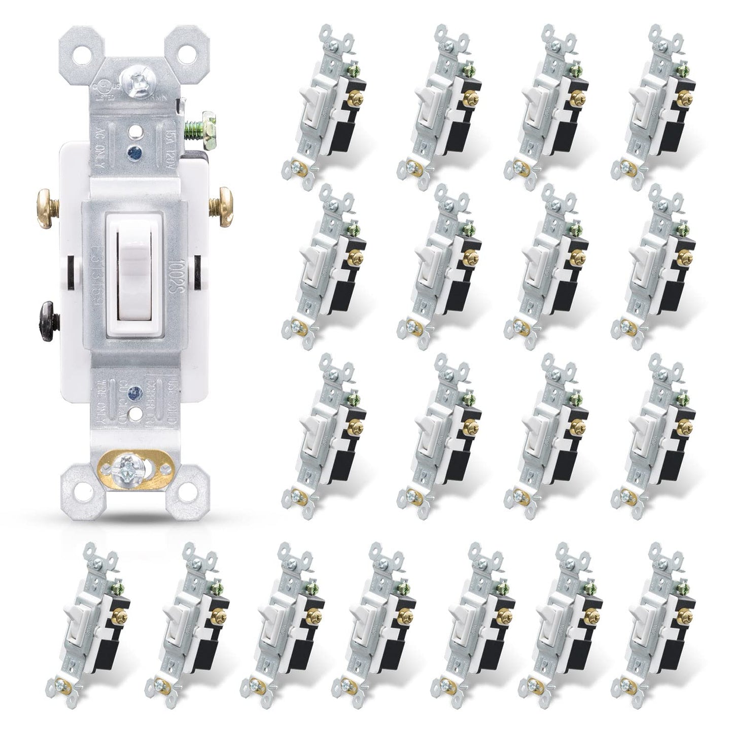ELEGRP 3 Way Toggle Light Switch for Home and Office Use