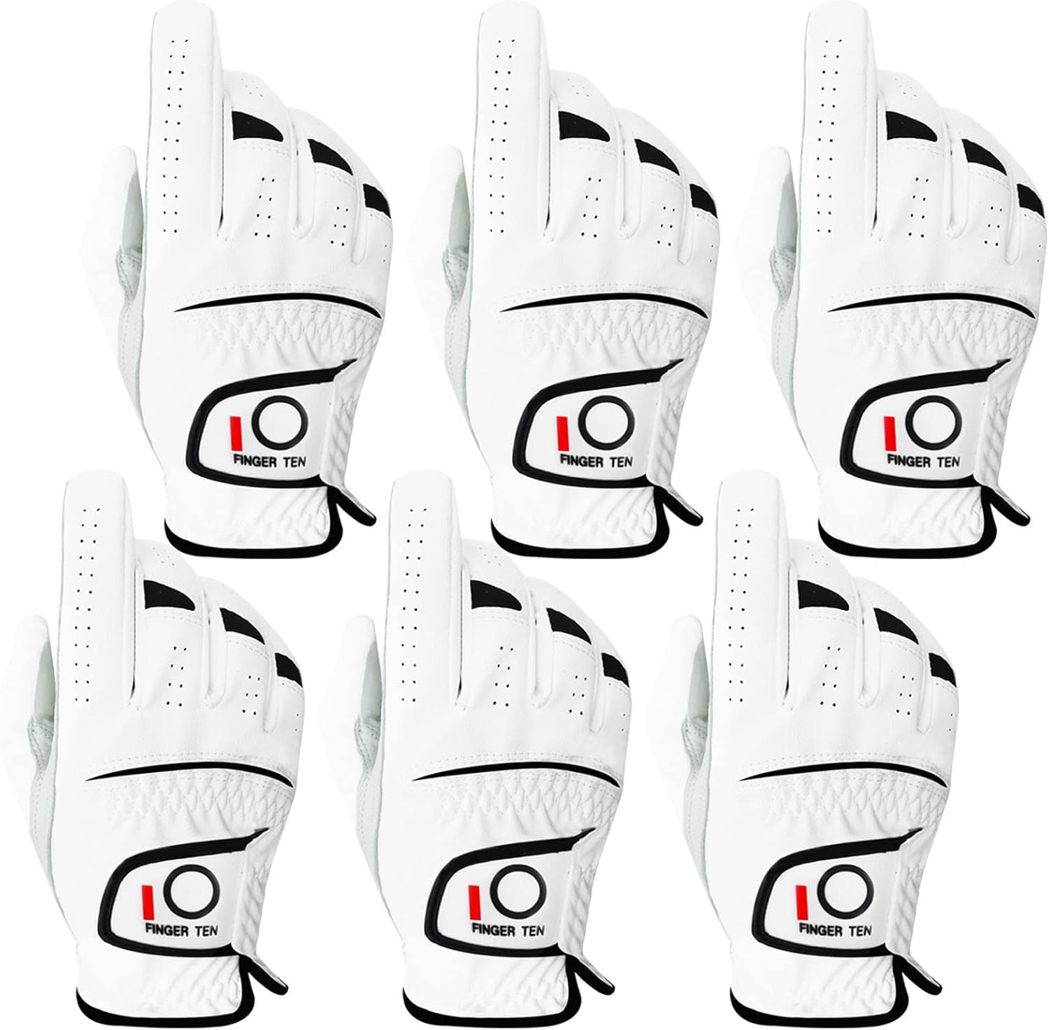 FINGER TEN Golf Gloves for Men - All Weather Performance Gear