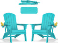 Folding Adirondack Chair - Ergonomic HDPE Patio Seat for Relaxation