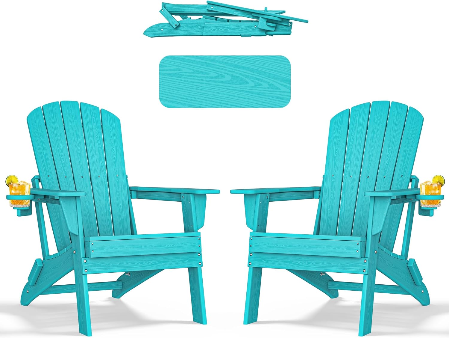 Nevilywood Folding Adirondack Chair - Ergonomic Comfort & Style