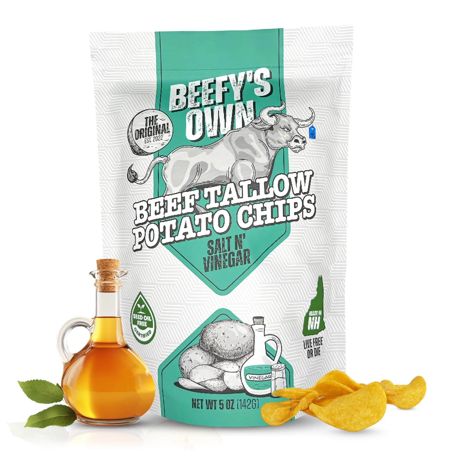 Beef Tallow Chips - Gluten Free Potato Chips for Clean Snacking