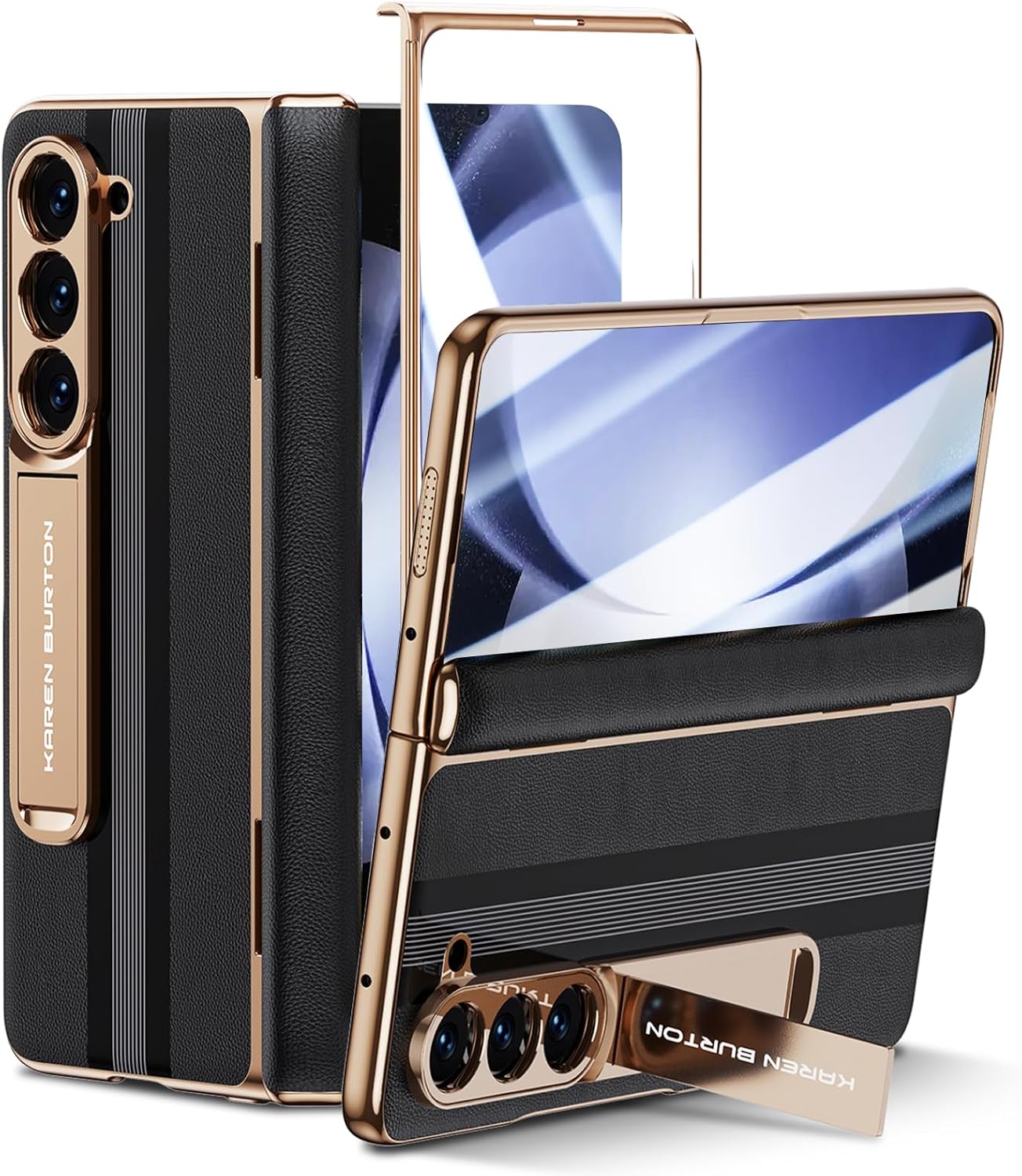 Luxury Genuine Leather Case for Samsung Galaxy Z Fold 5