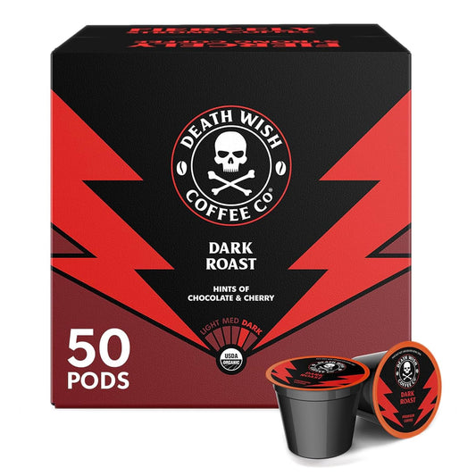 50 Dark Roast Pods for Extreme Wake-Up!
