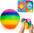 Arggh Rainbow Giant Stress Ball 3.75 in - Squishy Stress Relief