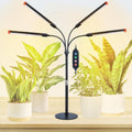 4-Head Desk Grow Lights for Indoor Plants - 36W Full Spectrum