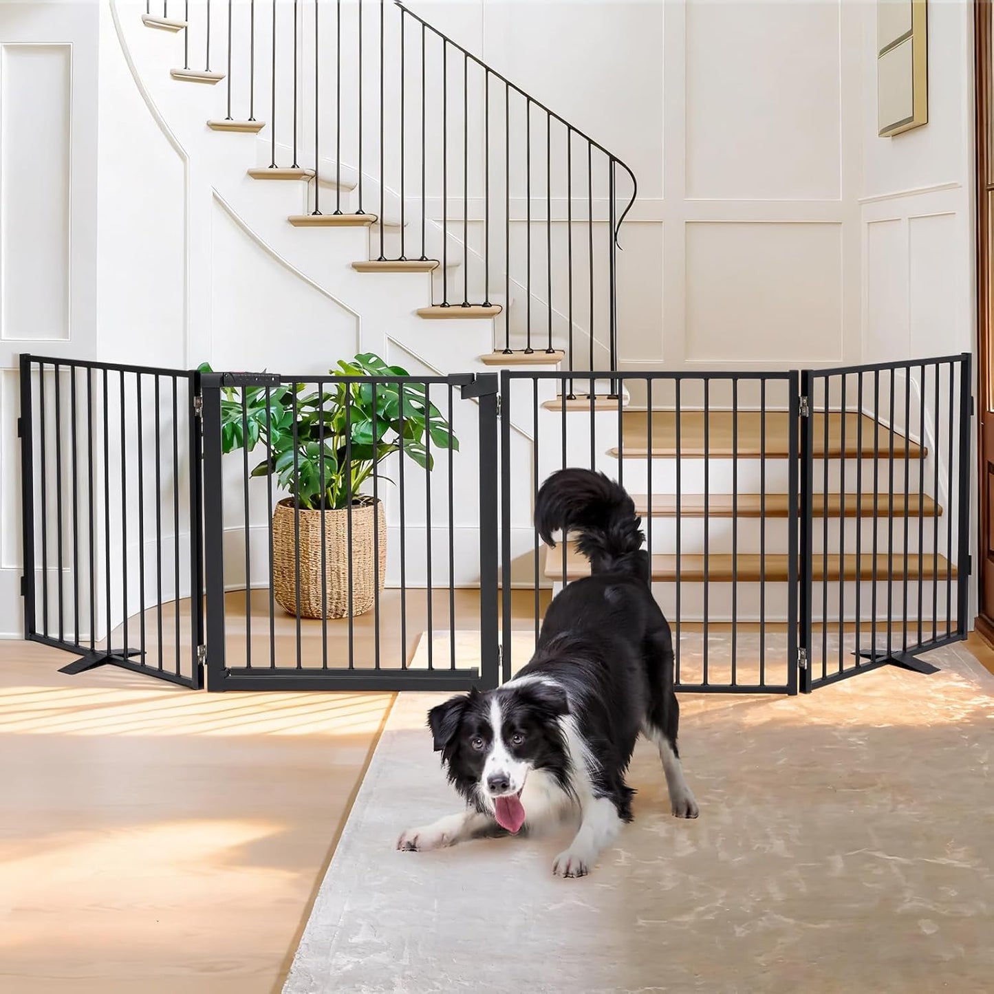 Snagle Paw Extra Wide Dog Gate for Stairs and Hallways