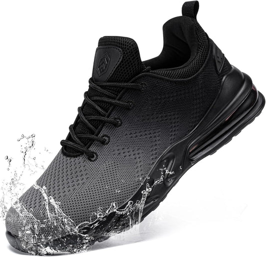 LARNMERN Men Non Slip Work Sneakers for Comfort and Durability