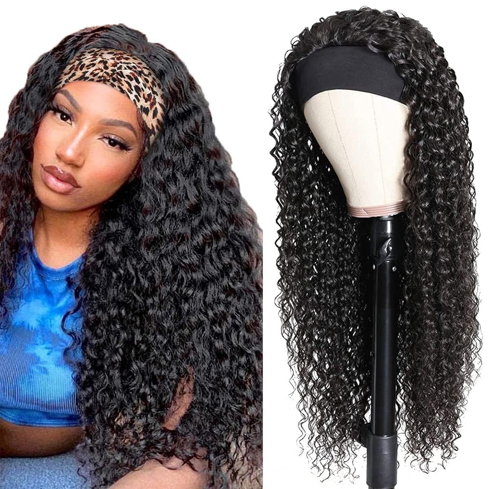 Deep Wave Headband Wig Human Hair for Effortless Style