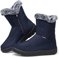 SHIBEVER Women's Snow Boots Winter Waterproof Fur-Lined Ankle Booties