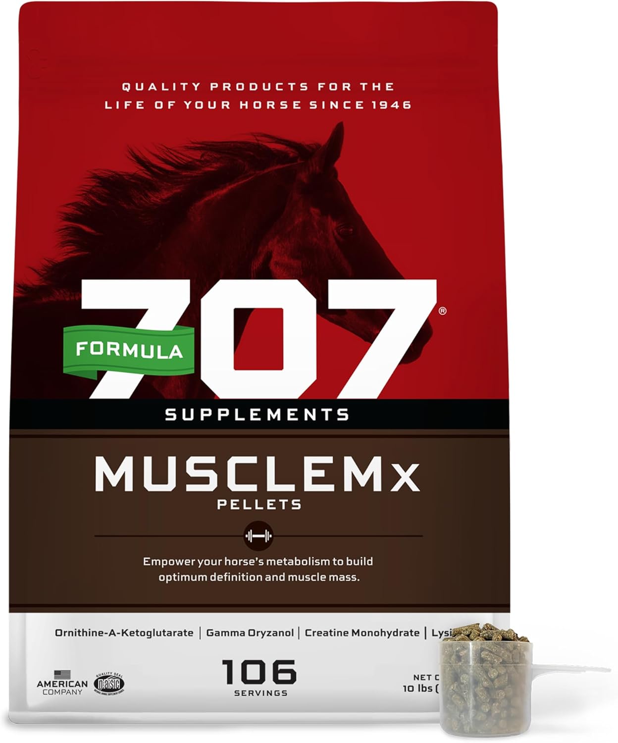 Formula 707 MuscleMx Equine Supplement for Optimal Muscle Growth