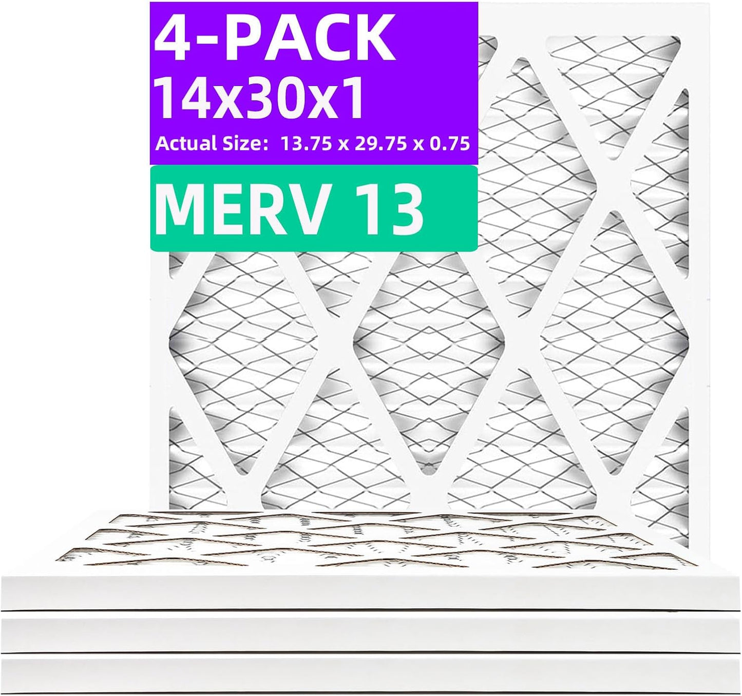 14x30x1 MERV 13 Pleated Air Filters for Optimal Air Quality