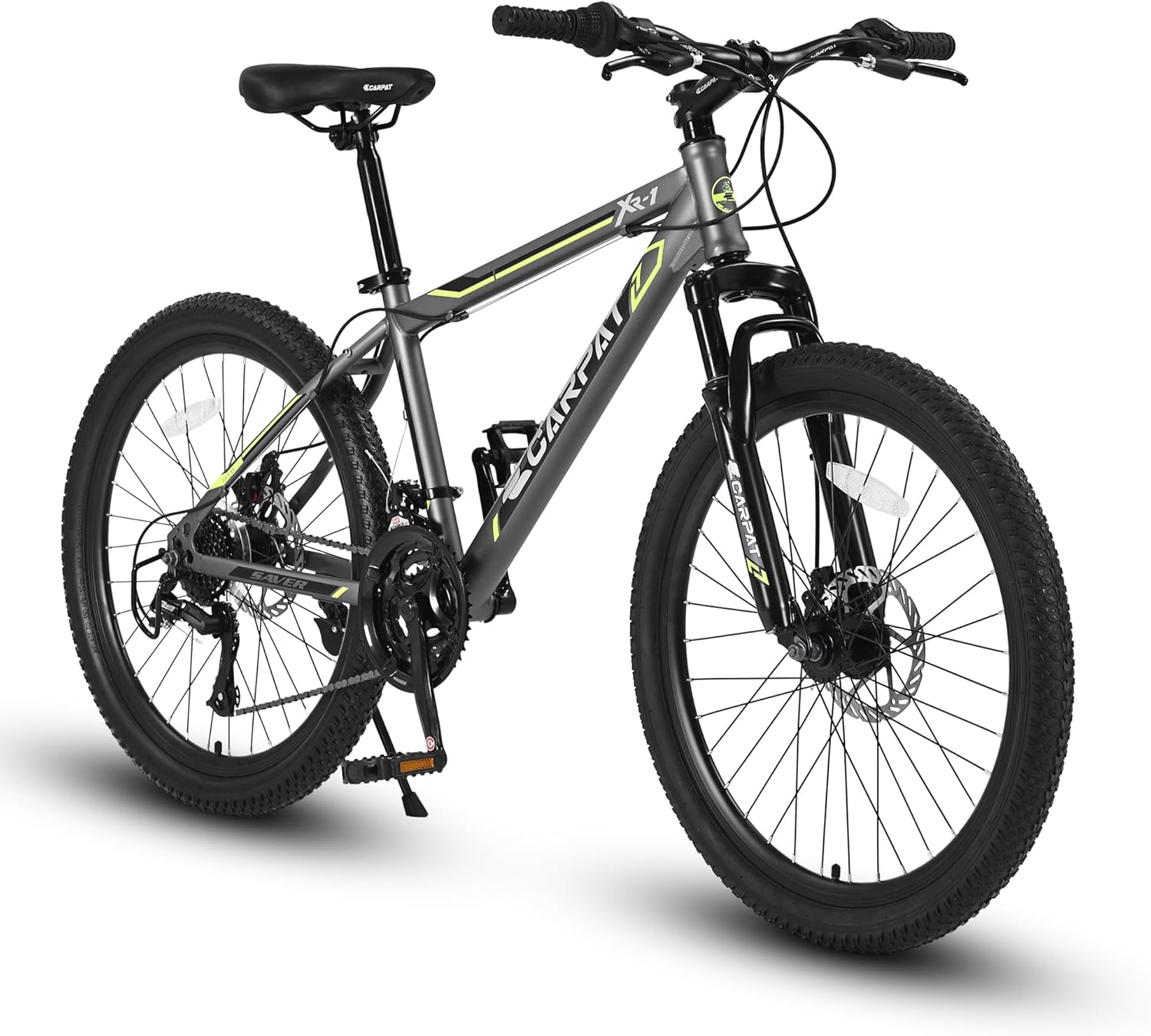 Ecarpat Mountain Bike with Dual Suspension and 21 Speeds for Adults