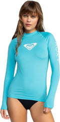 Roxy Womens Long Sleeve Rashguard UPF 50+ - Fitted Swim Top