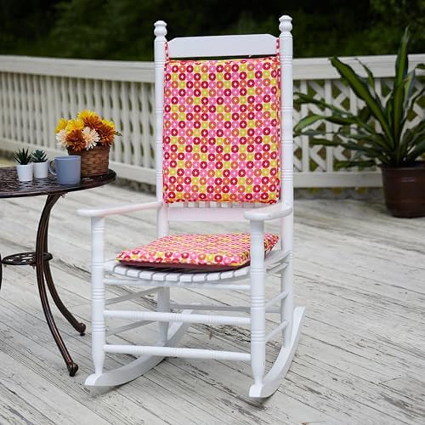 Klear Vu Porch Rocking Chair Cushion Set for Ultimate Comfort