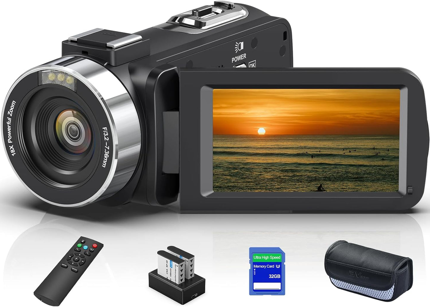 8K Video Camera with 64MP Resolution and Night Vision Features