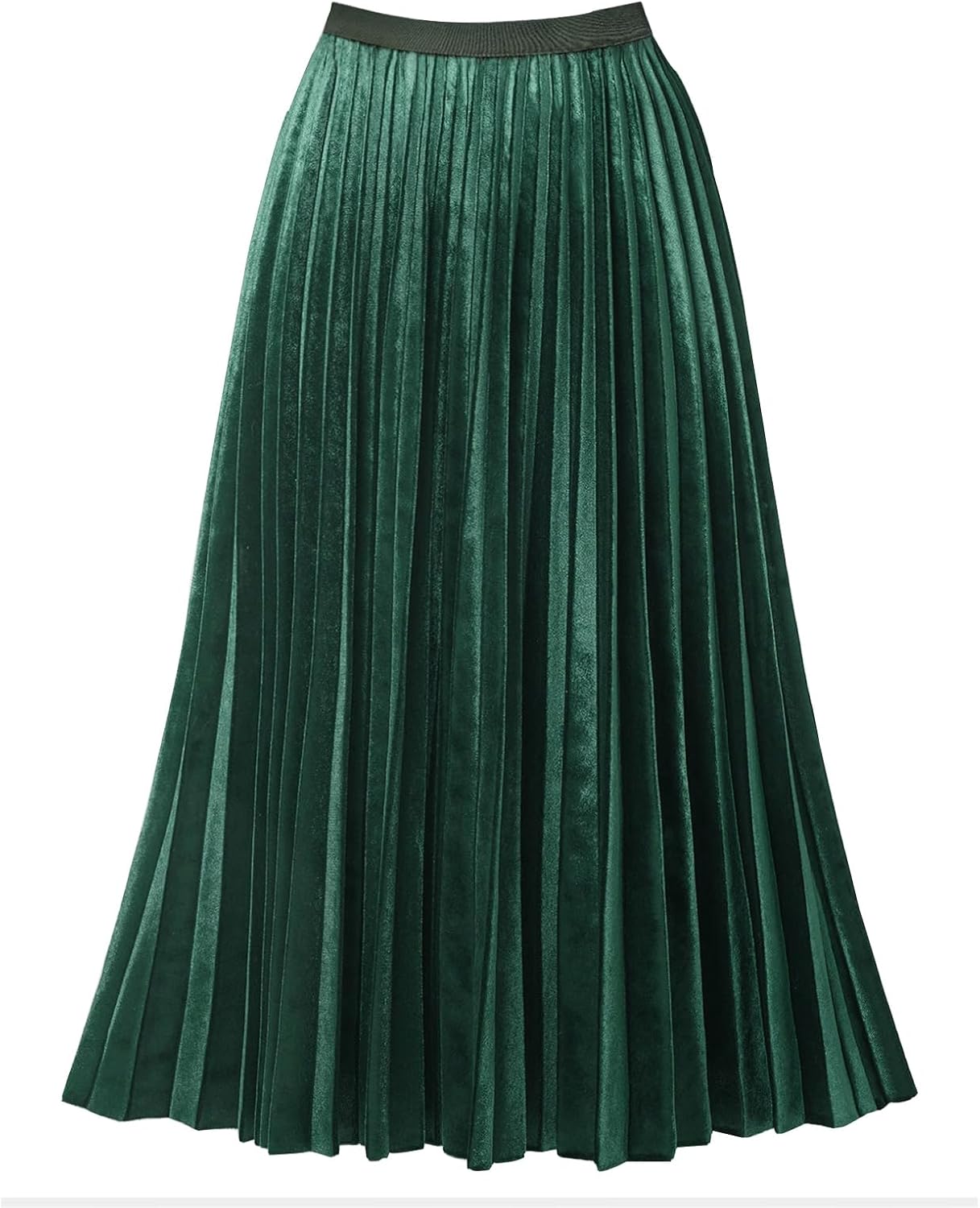 GOOBGS Women's Pleated A-Line High Waist Midi Skirt Review