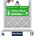 MervKing 20x20x2 Air Filter MERV 8 12-Pack - Improved Indoor Air