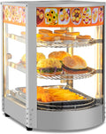 ROVSUN Food Warmer - Commercial Electric Pretzel Warmer 3 Tiers