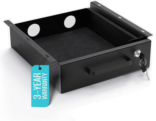 Slide-Out Lockable Drawer for Organized Storage!